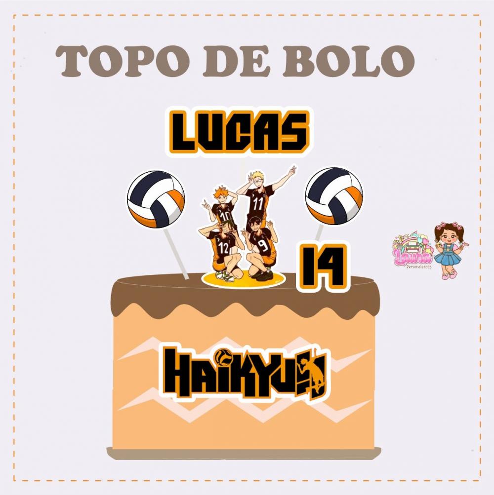 Kit Festa só um Bolinho Haikyuu - Decoração de aniversário - 