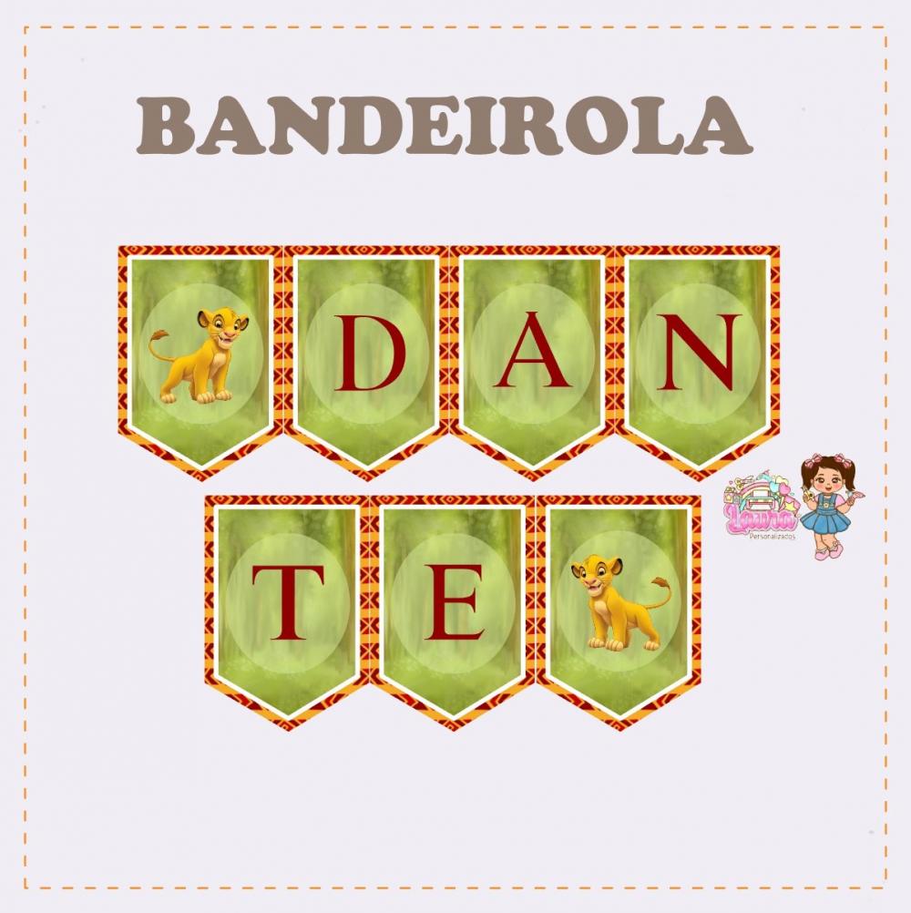 Kit Festa só um Bolinho Simba Rei Leão - Decoração de anivers