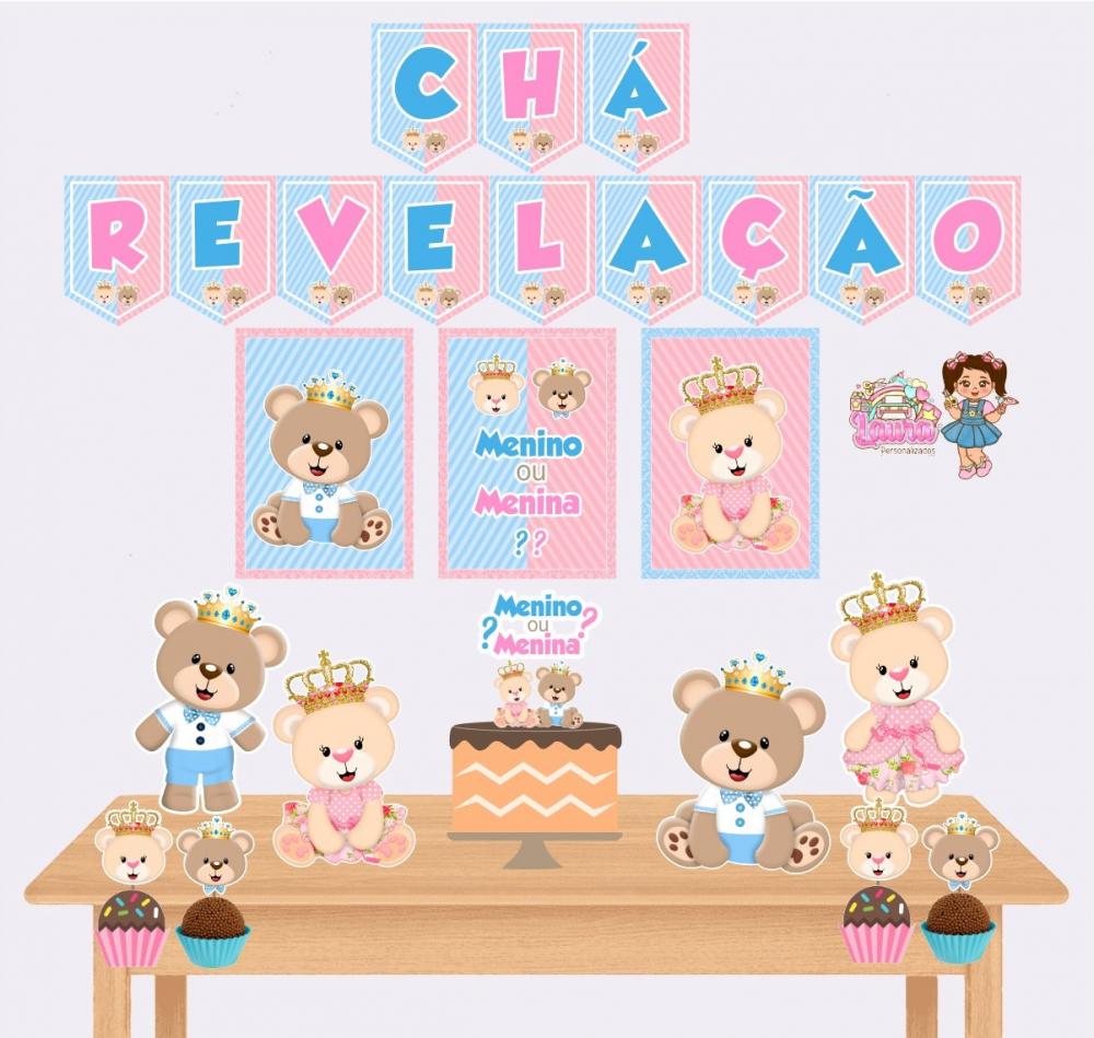 Kit Festa só um Bolinho Chá Revelação  - Decoração de anive