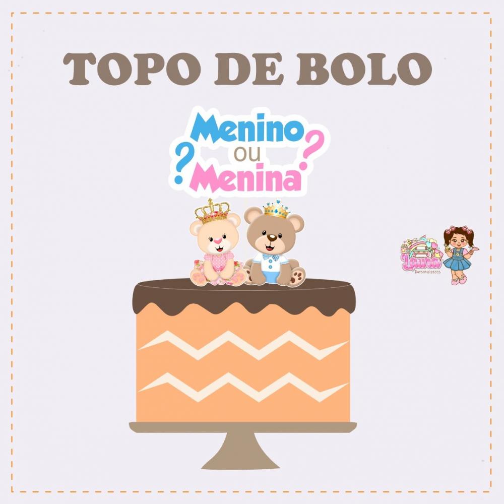 Kit Festa só um Bolinho Chá Revelação  - Decoração de anive