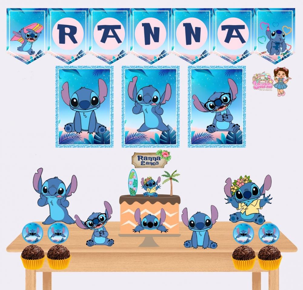 Kit Festa só um Bolinho Stitch - Decoração de aniversário - F