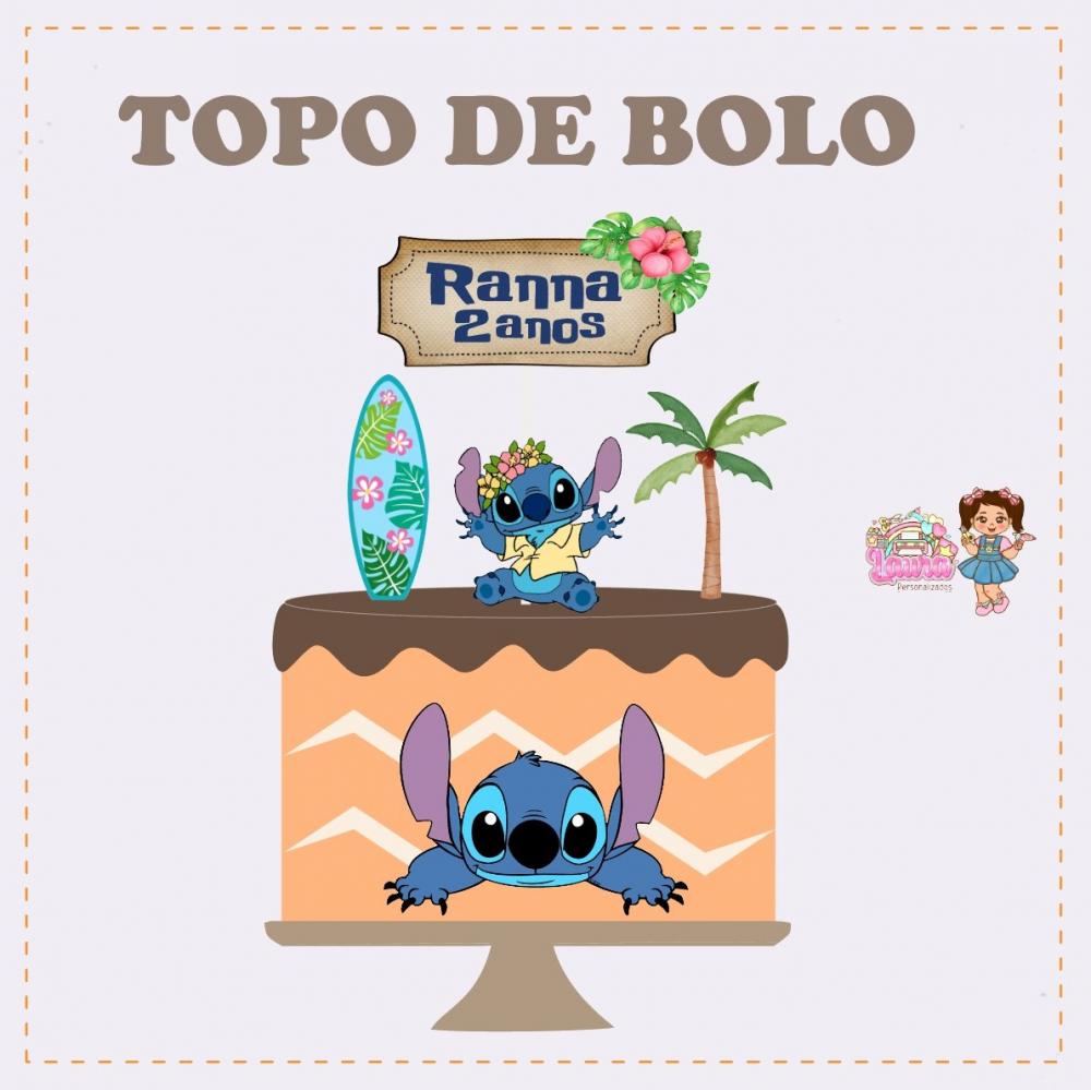 Kit Festa só um Bolinho Stitch - Decoração de aniversário - F