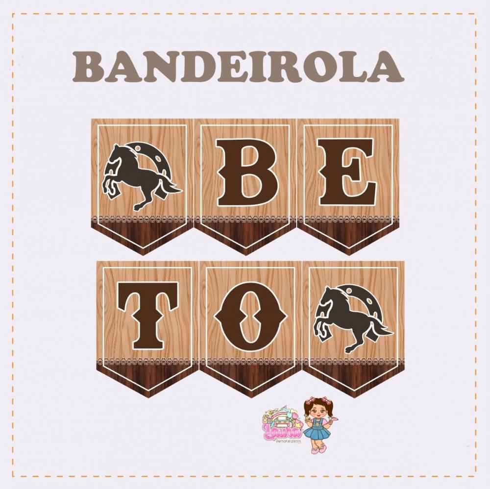 Kit Festa só um Bolinho Cavalo - Decoração de aniversário - F
