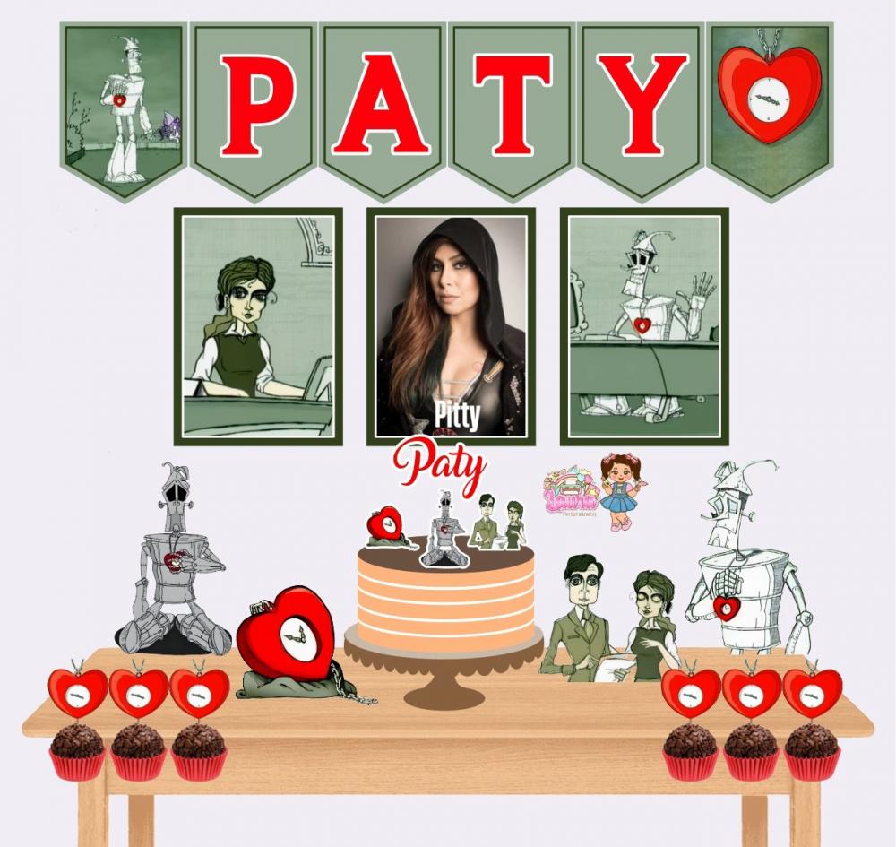 Kit Festa só um Bolinho Pitty na sua estante - Decoração de an