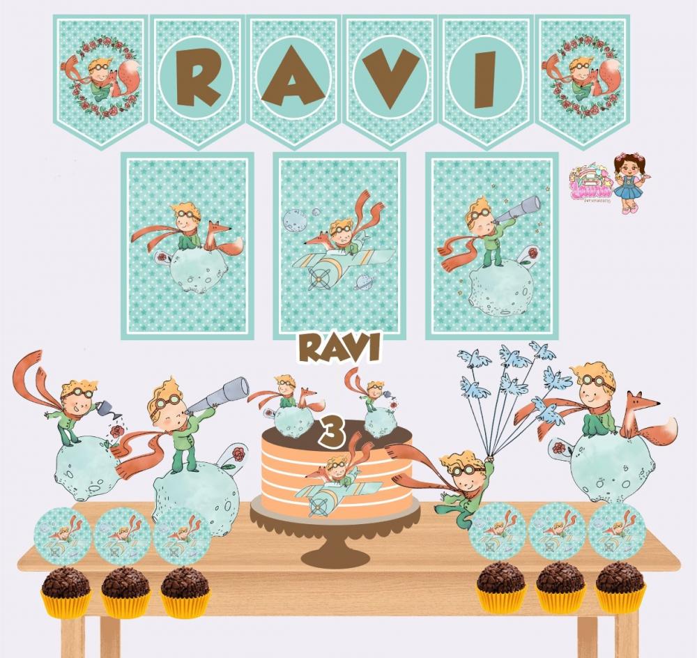 Kit Festa só um Bolinho O Pequeno Principe - Decoração de aniv