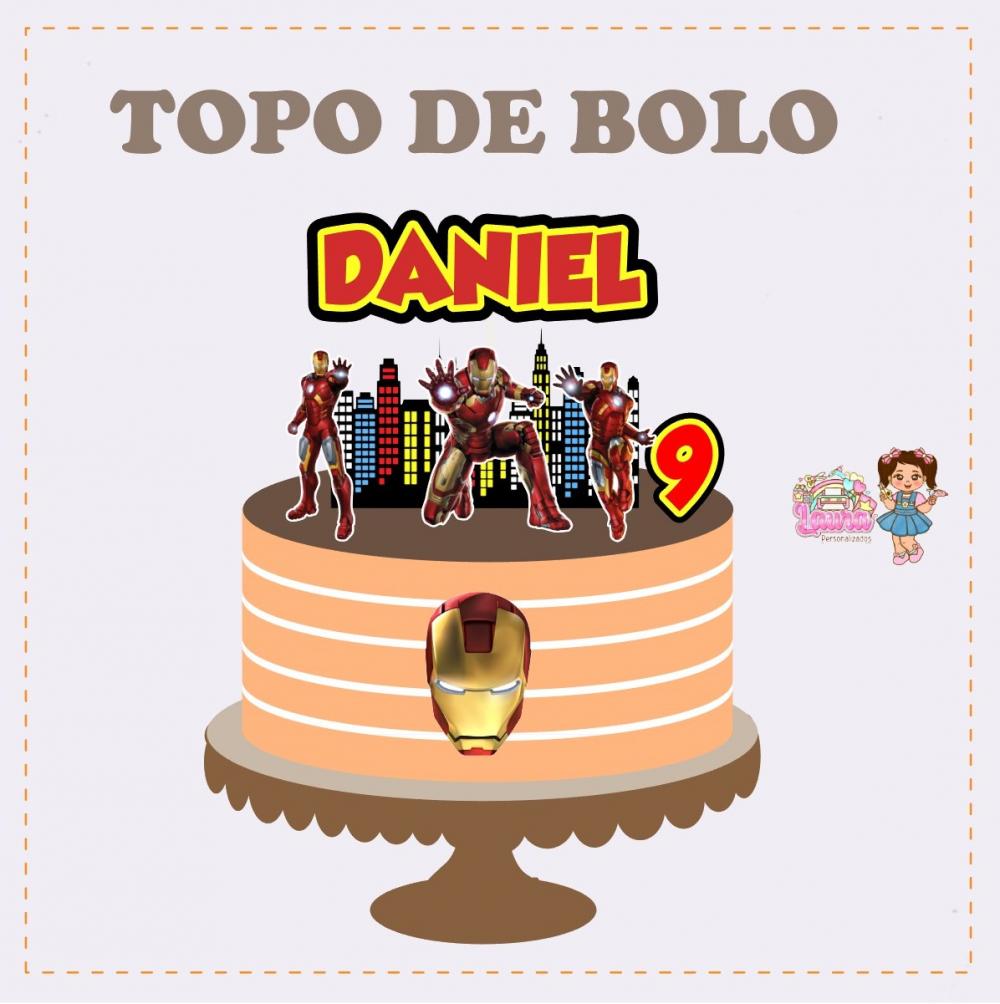 Kit Festa só um Bolinho Homem de Ferro - Decoração de anivers?