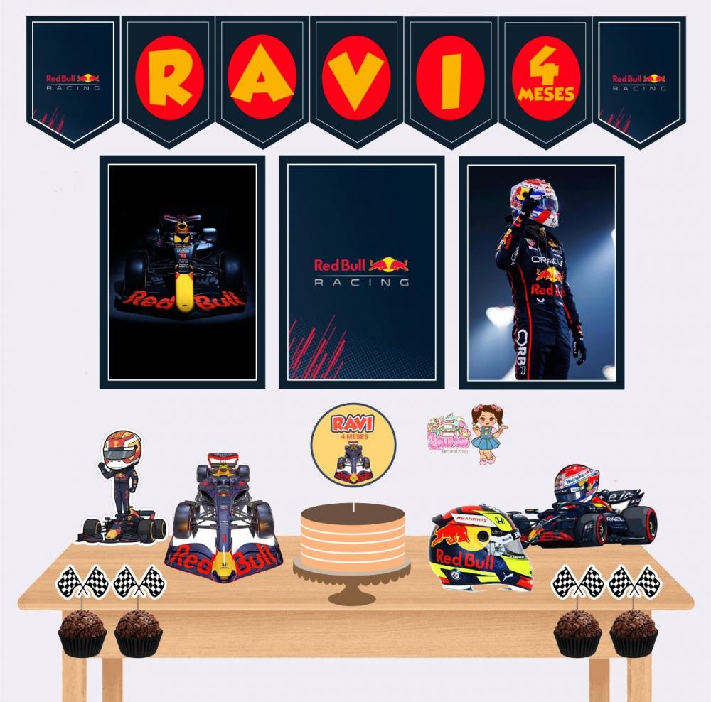 Kit Festa só um Bolinho Red Bull Racing - Decoração de anivers
