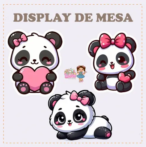 Kit Festa só um Bolinho Pandinha - Decoração de aniversário -