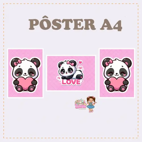 Kit Festa só um Bolinho Pandinha - Decoração de aniversário -