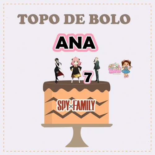 Kit Festa só um Bolinho Spy x Family - Decoração de aniversár