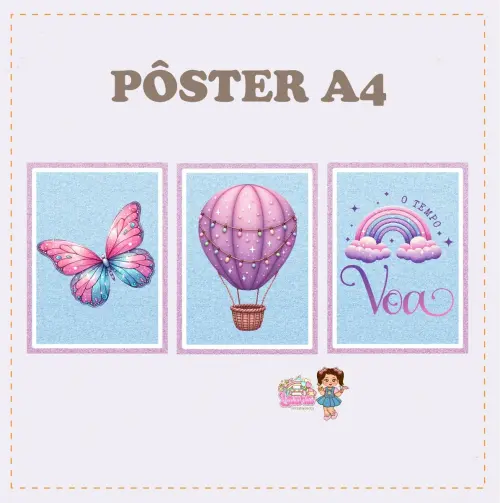 Kit Festa só um Bolinho O tempo voa - Decoração de aniversári