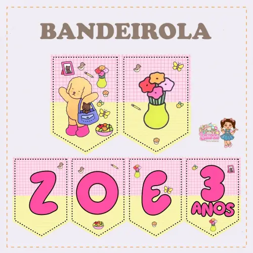 Kit Festa só um Bolinho Bobie Gods O tempo voa - Decoração de 
