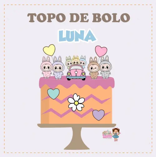 Kit Festa só um Bolinho Labubu - Decoração de aniversário - F
