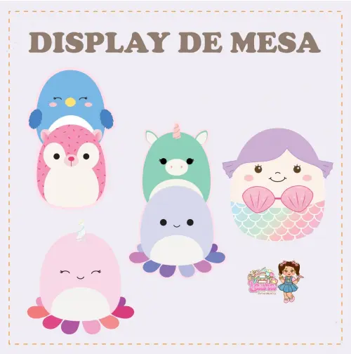 Kit Festa só um Bolinho Squishmallows - Decoração de aniversá