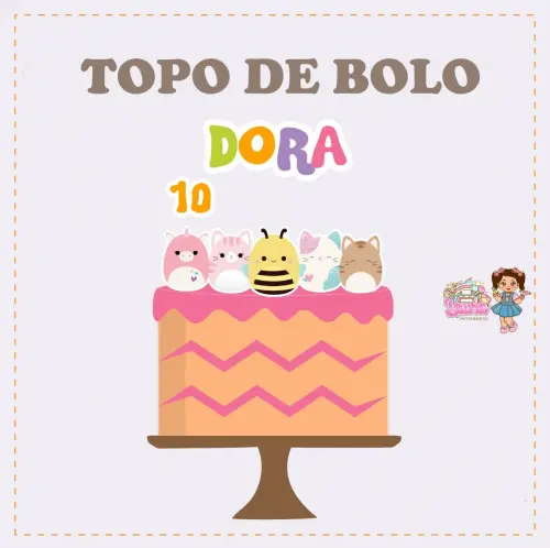 Kit Festa só um Bolinho Squishmallows - Decoração de aniversá