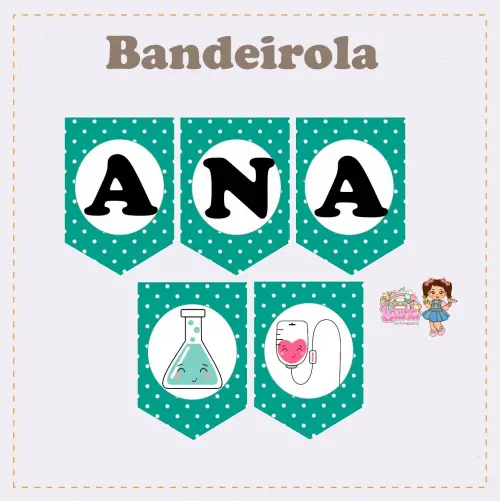 Kit Festa só um Bolinho Enfermagem - Decoração de aniversário