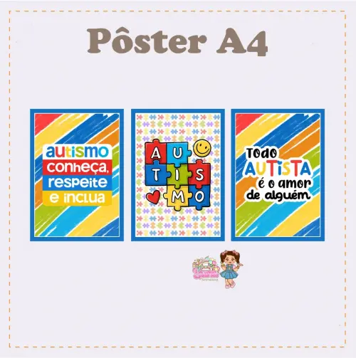 Kit Festa só um Bolinho Autiismo - Decoração de aniversário -