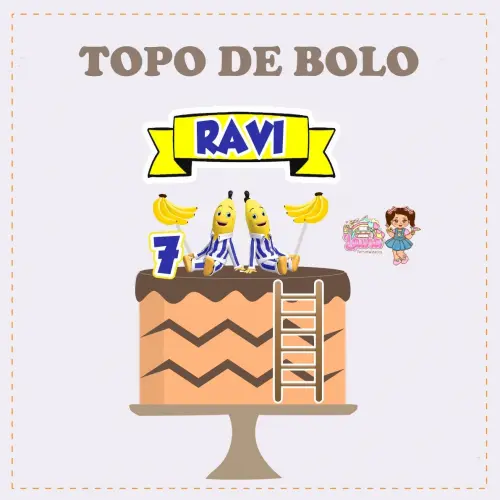 Kit Festa só um Bolinho Banana de Pijamas - Decoração de anive