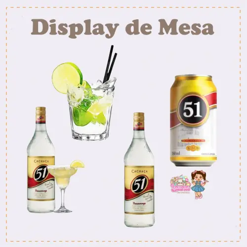 Kit Festa só um Bolinho Cachaça 51 - Decoração de aniversári