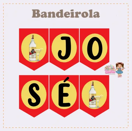 Kit Festa só um Bolinho Cachaça 51 - Decoração de aniversári