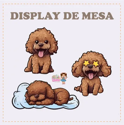 Kit Festa só um Bolinho Dog Poodle - Decoração de aniversário