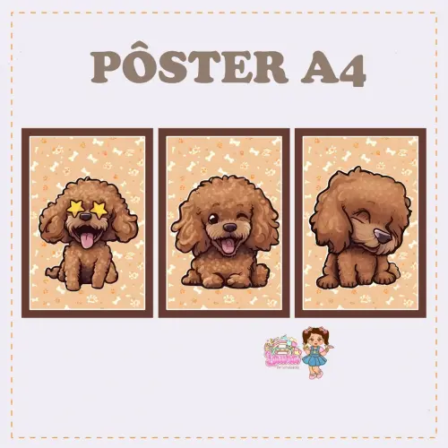 Kit Festa só um Bolinho Dog Poodle - Decoração de aniversário