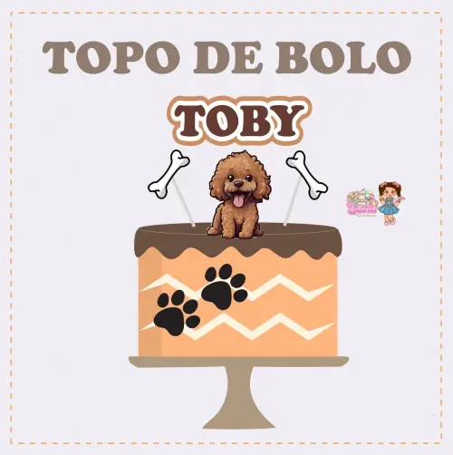 Kit Festa só um Bolinho Dog Poodle - Decoração de aniversário