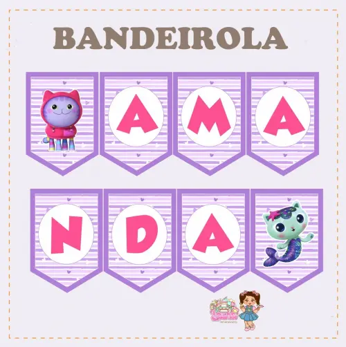 Kit Festa só um Bolinho A casa magica da Gabby - Decoração de 