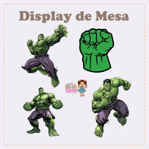Kit Festa só um Bolinho o Incrivel Hulk - Decoração de anivers