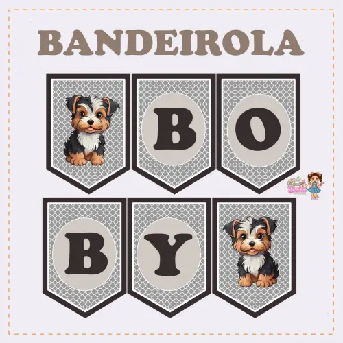 Kit Festa só um Bolinho YorkShire - Decoração de aniversário 