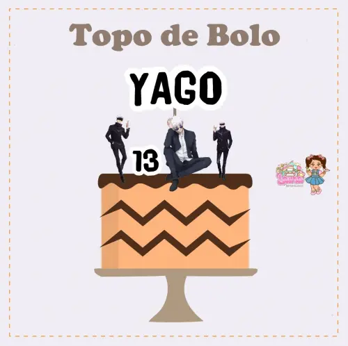 Kit Festa só um Bolinho Satoru Gojo - Decoração de aniversári
