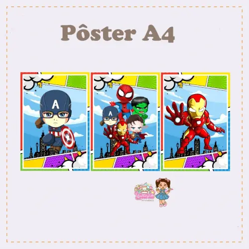 Kit Festa só um Bolinho Os vingadores Baby - Decoração de aniv