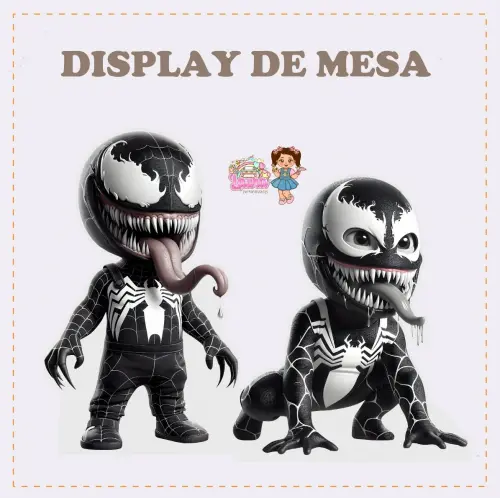 Kit Festa só um Bolinho Venom - Decoração de aniversário - Fe