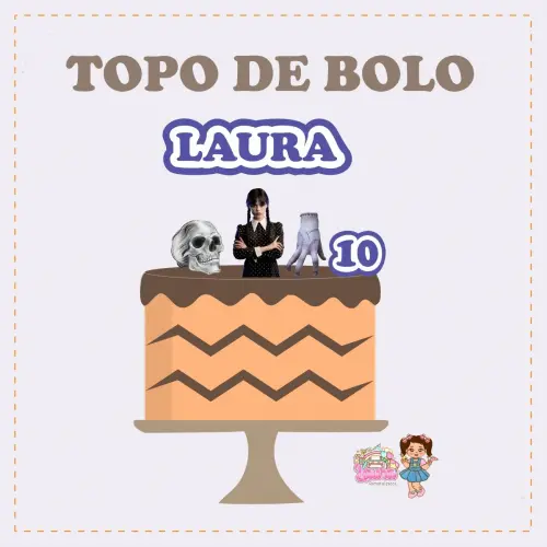 Kit Festa só um Bolinho Wandinha - Decoração de aniversário -