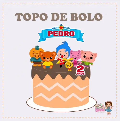 Kit Festa só um Bolinho Palhaço Plim Plim - Decoração de aniv