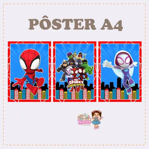 Kit Festa só um Bolinho Spidey e seus amigos espetaculares - Dec