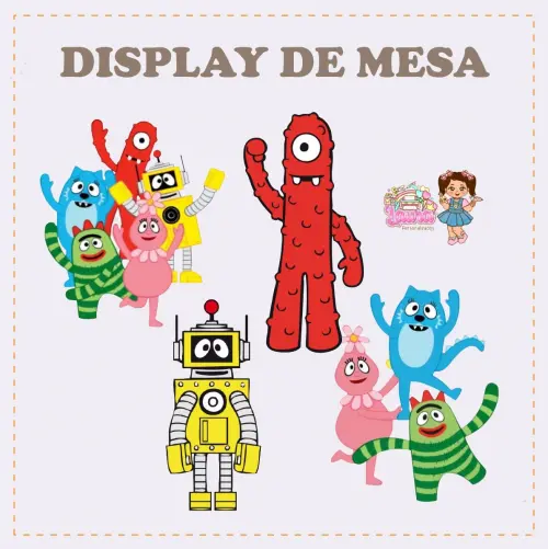 Kit Festa só um Bolinho Yo Gabba Gabba - Decoração de anivers?
