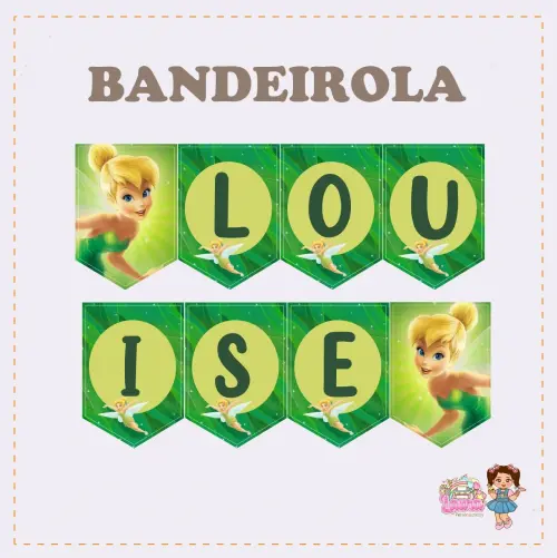 Kit Festa só um Bolinho Tinker Bell - Decoração de aniversári