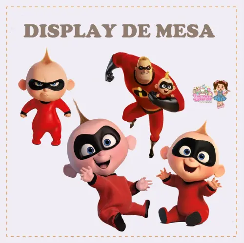 Kit Festa só um Bolinho Zezé os incriveis - Decoração de aniv