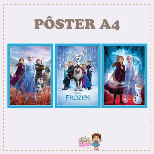 Kit Festa só um Bolinho Frozen - Decoração de aniversário - F