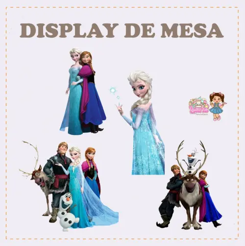 Kit Festa só um Bolinho Frozen - Decoração de aniversário - F