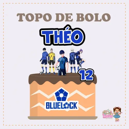 Kit Festa só um Bolinho Blue Lock - Decoração de aniversário 