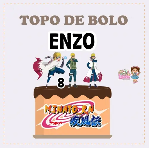 Kit Festa só um Bolinho Minato - Decoração de aniversário - F
