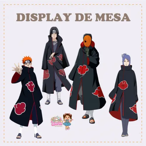 Kit Festa só um Bolinho Akatsuki - Decoração de aniversário -