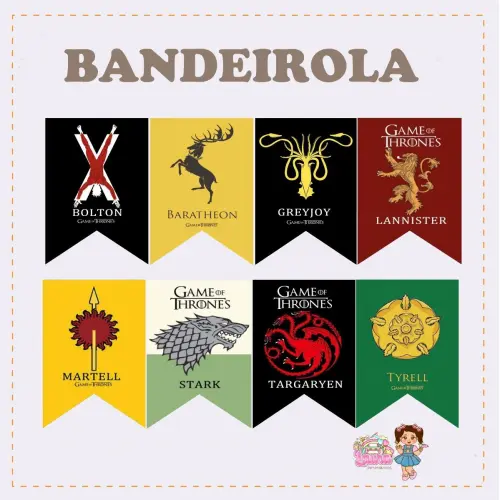 Kit Festa só um Bolinho Game Of Thrones - Decoração de anivers