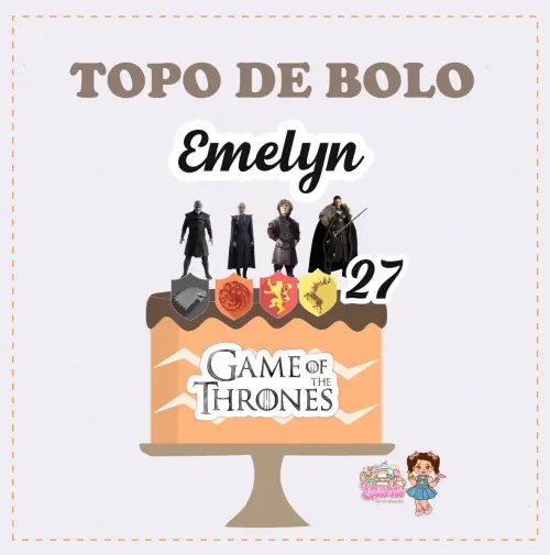 Kit Festa só um Bolinho Game Of Thrones - Decoração de anivers
