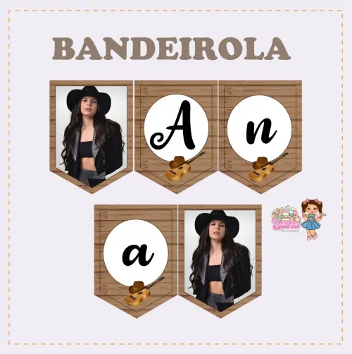 Kit Festa só um Bolinho Ana Castela Boiadeira - Decoração de a
