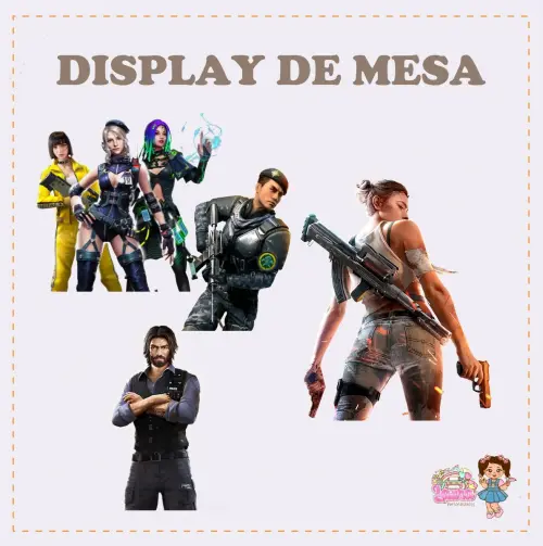 Kit Festa só um Bolinho Free Fire - Decoração de aniversário 
