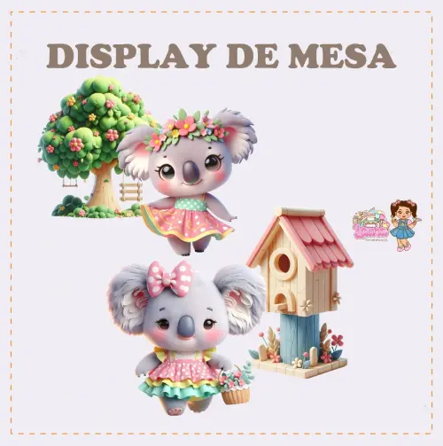 Kit Festa só um Bolinho Jardim das Coalas - Decoração de anive