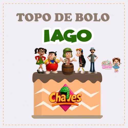 Kit Festa só um Bolinho Chaves - Decoração de aniversário - F